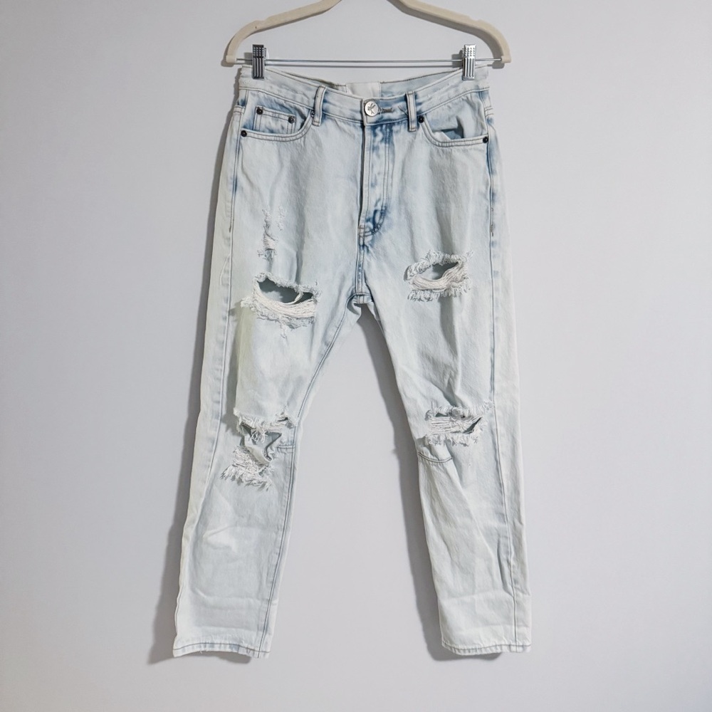 One Teaspoon - Bandits Light Blue Distressed Jeans